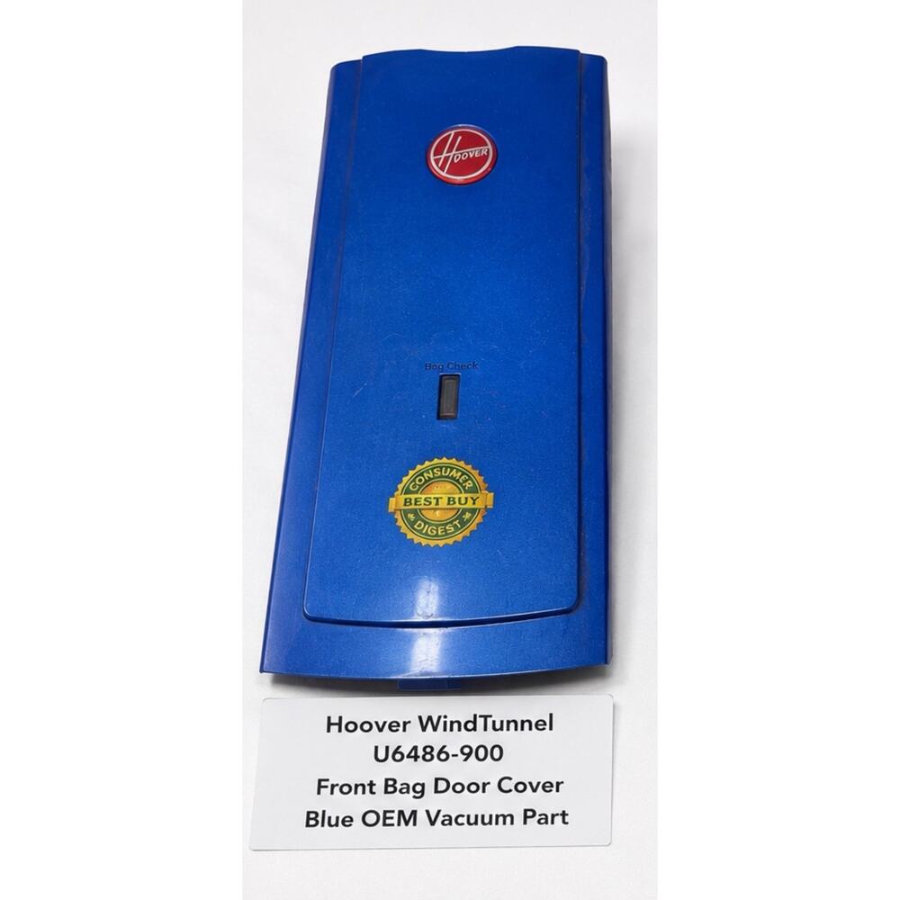Hoover WindTunnel U6486-900 Front Bag Door Cover Blue OEM Vacuum Part